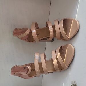 SALE for $10 NEW Faux Patent Leather Chunky Heel